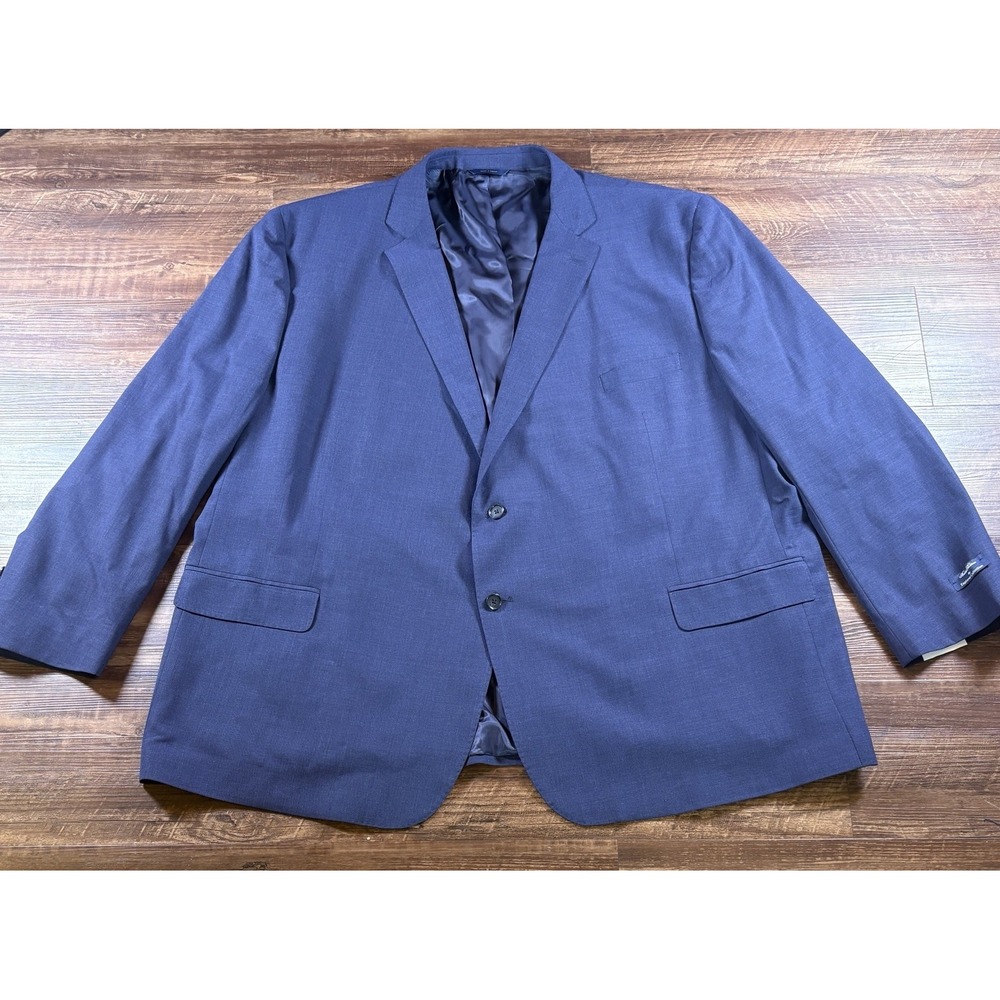 Brooks Brothers Explorer Blazer Vitale Barberis Canonico Mens 56R Blue Wool NWT